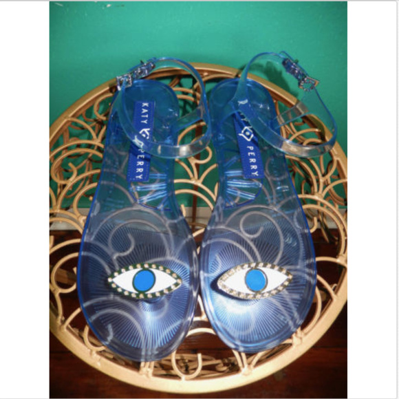 katy perry evil eye jelly sandals